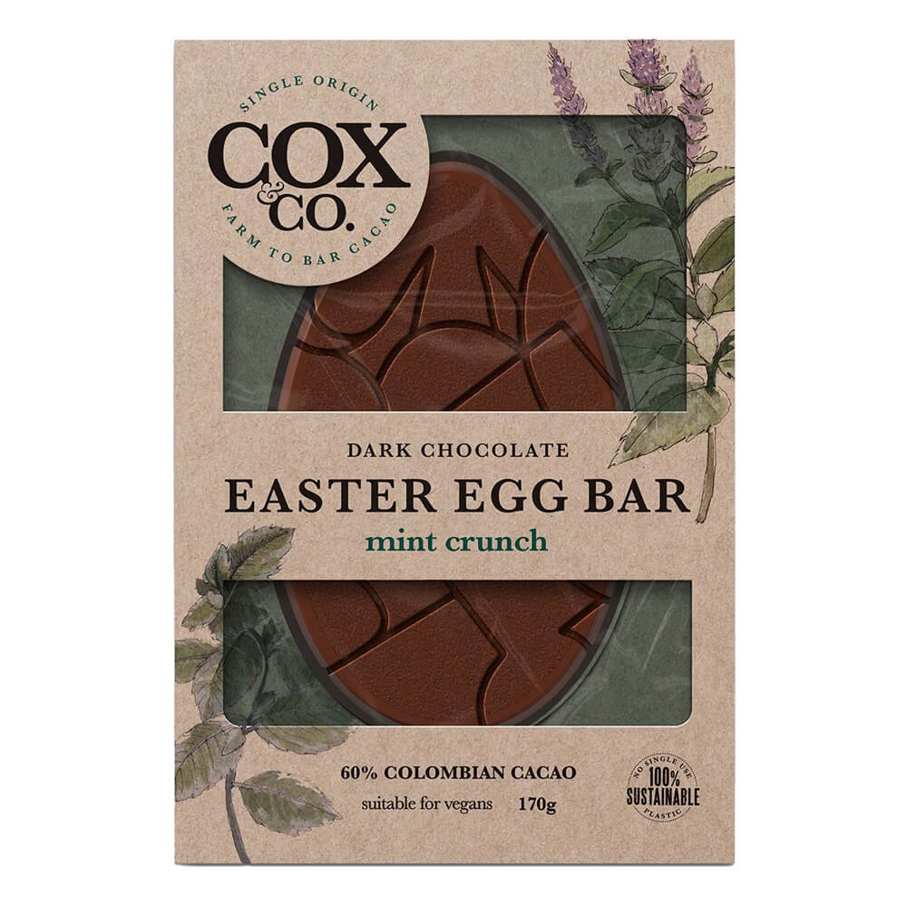 Cox&Co 60% Mint Crunch Dark Chocolate Egg Bar